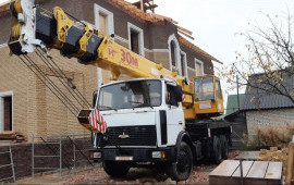 Автокран Ивановец 32т. Погрузка, разгрузка.