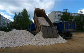 Щебень любой фракции с доставкой от 22 м/куб.