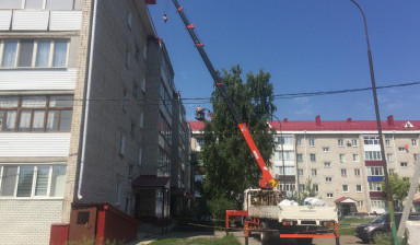 Кран- манипулятор. Вышка в Стрехнино