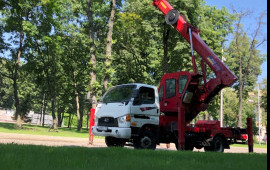 Аренда автовышки. Подъемные работы.