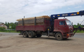 Кран - Манипулятор 7 т. Камаз 65117. Перевозка.