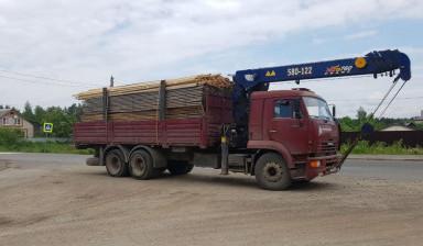 Кран - Манипулятор 7 т. Камаз 65117. Перевозка. в Вологде