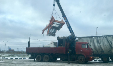 Кран - Манипулятор 7 т. Камаз 65117. Перевозка. в Вологде
