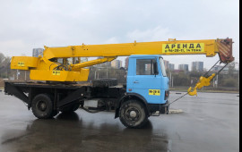 Автокран 14 тн аренда. Разгрузка, подъем.