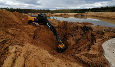 Аренда экскаватора. Услуги спецтехники Коми в Усть-Куломе