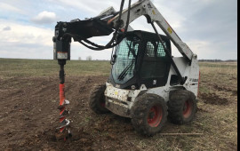 Ямобур мини погрузчик Bobcat аренда