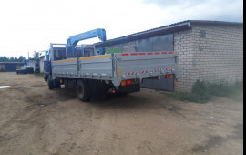 Hino Ranger Манипулятор. Перевозка погрузка груза в Новопетровском