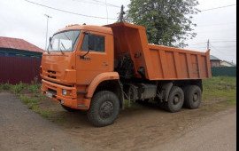 Аренда самосвала КАМАЗ 6522. Перевозка материалов.
