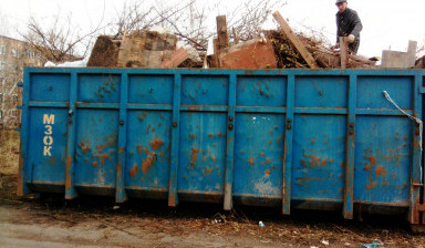 Вывоз строительного мусора.Контейнерами-Пухто 27м3
