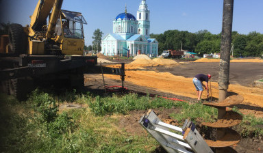 Бурение под сваи