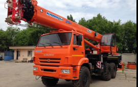 Услуги автокрана Камаз 25 тонн 28 метра.