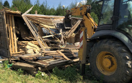 Снoс дoмoв демонтаж дома Корчевание пней