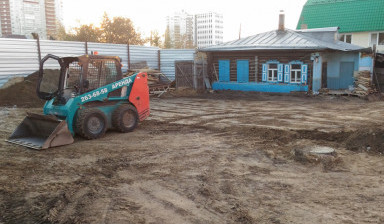 Услуги минипогрузчика. Паллетные вилы.