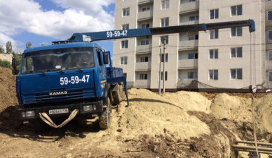 Манипулятор Камаз. Перевозка, доставка материалов.