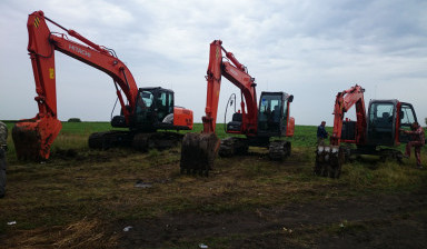 Экскаватор аренда. Разработка траншей и котлованов