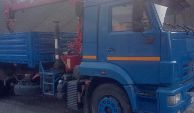 Грузоперевозки Камаз 6586-01с КМУ