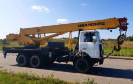 Автокран 25 тонн в аренду, услуги.