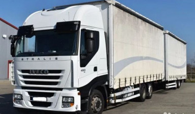 Ивеко Стралис 450 2011г Мкп 6х2 Тент-штора Тандем