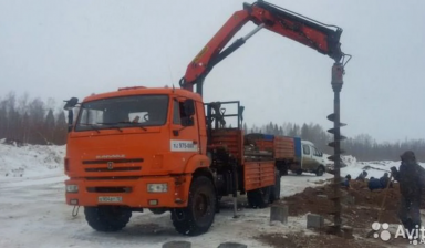 Камаз 43118 с кму palfinger 15500. Ямобур. Вышка