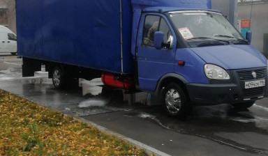 Грузоперевозки газель тент с воротами длина 6.2м