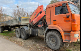 Аренда услуг Манипулятора на базе КАМАЗ вездеход