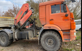 Аренда услуг Манипулятора на базе КАМАЗ вездеход