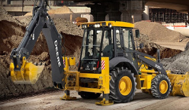 Аренда экскаватора-погрузчика john-deere