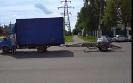 Буксировка прицепов. Услуги по транспортировке.