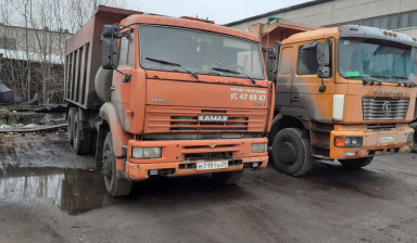 Самосвалы в аренду. Перевозка нерудных материалов.