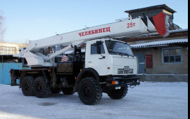 Аренда автокрана 16,25,32,40,50 тонн с гуськом