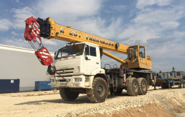 Аренда автокрана 16,25,32,40,50 тонн с гуськом