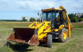 Экскаватор погрузчик CASE-570ST в аренду