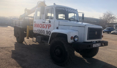 Услуги ямобура - манипулятора. Бурение.