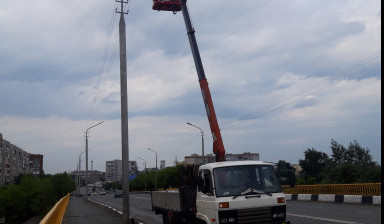 Манипулятор - кран, автовышка в Кургане, области.