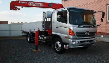 Грузовик с краном 4WD. Перевозка манипулятором.
