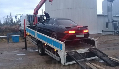 Манипулятор со сходнями. Перевока грузов, авто.