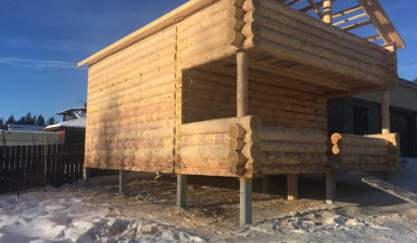 Фундамент на ЖБ сваях. Услуги сваебоя.