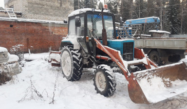 Мтз кун аренда. Уборка снега. щетка