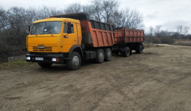 Самосвалы с прицепом. Перевозка грузов, зерновых.