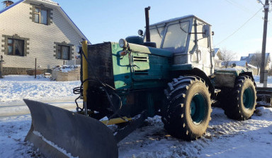 Уборка, чистка снега трактором