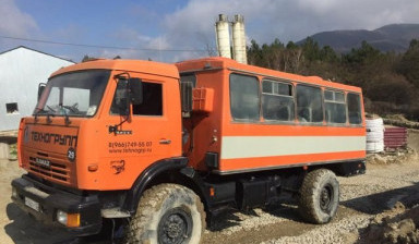 Услуги вахтовки камаз-вездеход 4208 (6х6) 26 мест