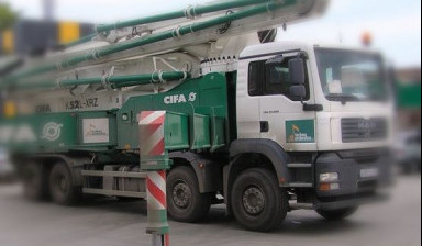 Аренда автобетононасоса cifa 36 и 52 метра kamaz