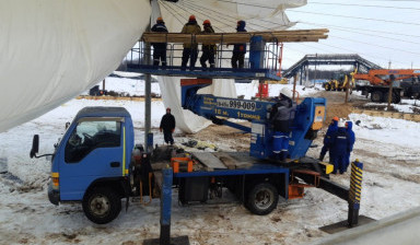 Услуги, аренда автовышки 14 м - 45 м в Ярославле и