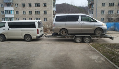 Прицеп эвакуатор-трал. Перевозка материалов грузов