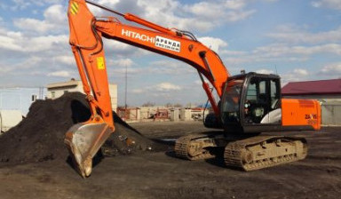 Услуги гусеничного экскаватора Hitachi и Doosan