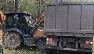 Экскаватор-погрузчик, трактор аренда, услуги.