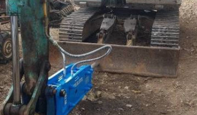 Аренда гидромолота на базе гусеничного экскаватора