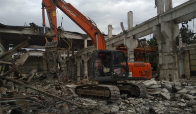 Аренда гидроножниц, аренда гидромолота. Демонтаж.