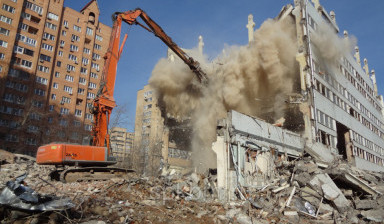 Демонтаж строений, бетонных конструкций