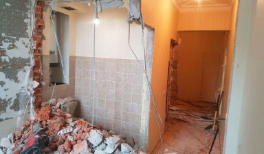 Демонтаж (полы, стены, потолки тд.)